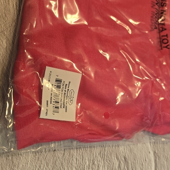 Mud Pie pink pom pom sarong beach cover up - Picture 6 of 8